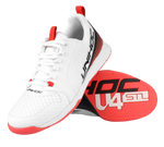 Unihoc U4 Plus low cut pour hommes (rouge et blanc)