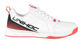 Unihoc U4 Plus low cut pour hommes (rouge et blanc)